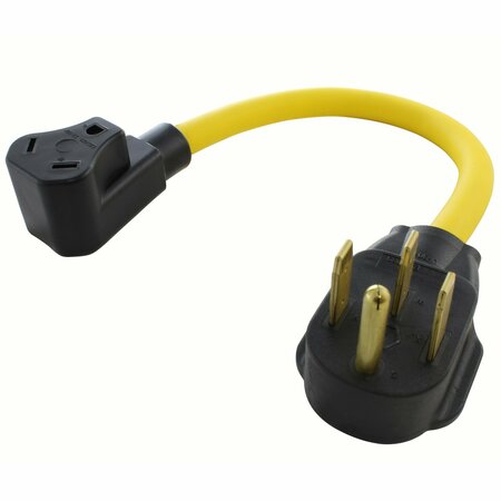 AC WORKS 1.5FT 14-50P 50A RV/Generator/Range Plug to 30A RV Adapter RV1450TT-018